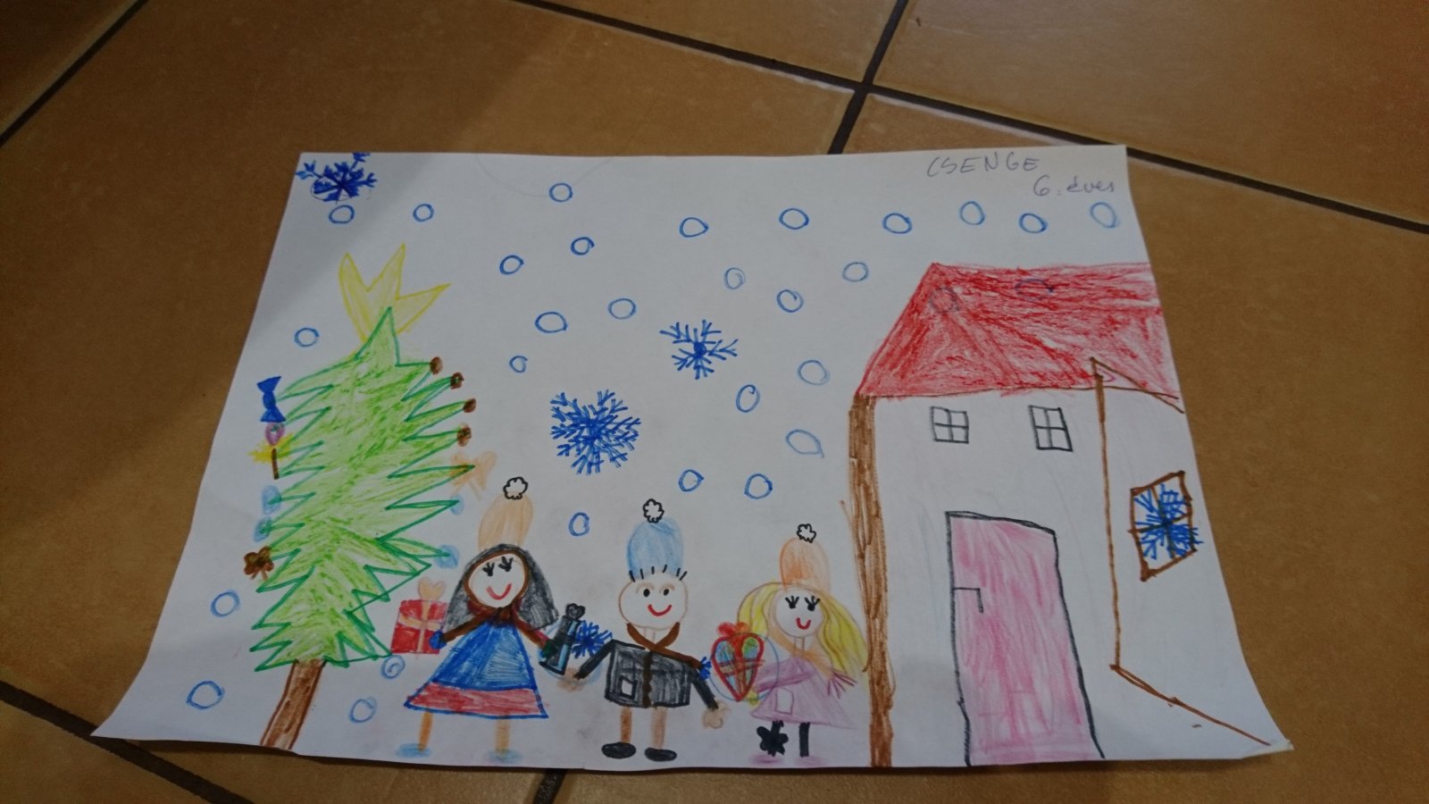 Uhrin Csenge, 6 éves