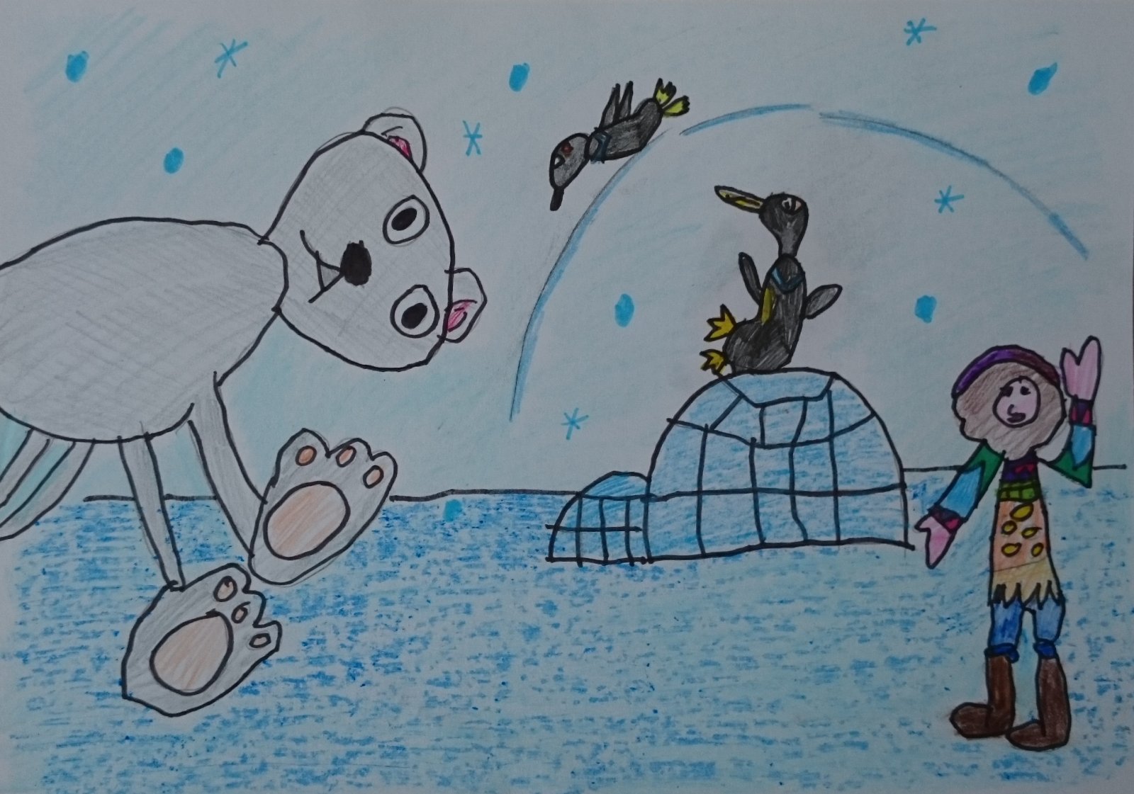 Salajev Léna, 6 éves