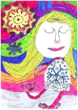 Bohák Viktória 1. oszt. - Sarkifény tündérlány (SZTEJKI Pallavicini Sándor Általános Iskola)