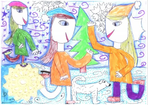 Hegedűs Kinga     4. oszt. - Tánc a jégen (SZTEJKI Pallavicini Sándor Általános Iskola)