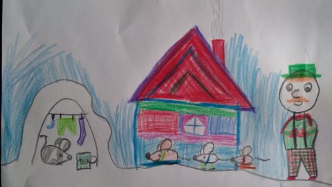 Arató Hanna Flóra, 11 éves - Béla bácsi és az egerek - téli változat