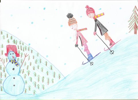 Boros Csenge rajza, 8 éves