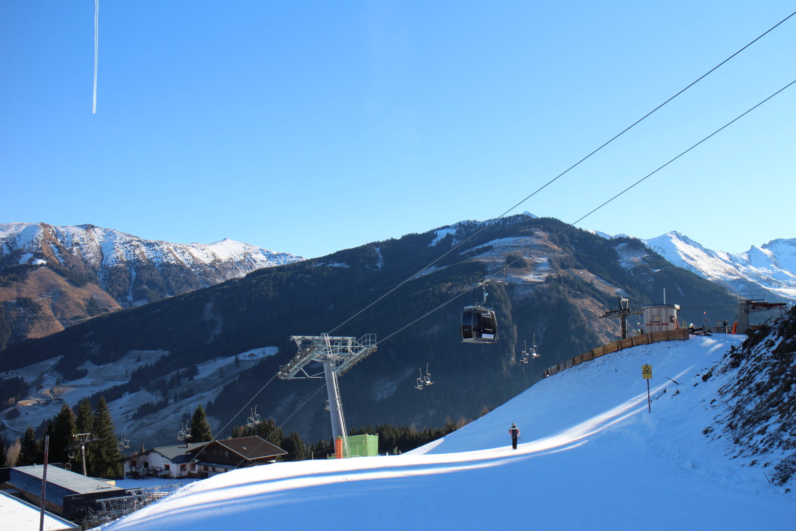 Rauris büszkesége, a "Waldalm" névre keresztelt kiskabinos lift