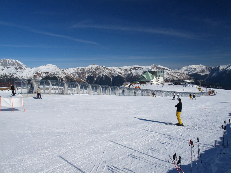 A Zoncolan-i varázsszőnyeg felülről