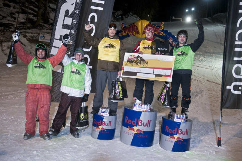 A síelők között Czakó Gergő lett az első. 2. Nagy Levente 3. Szörényi Csaba 4. Ballun Gergely 5. Barta István - Kattints a képre a nagyításhoz