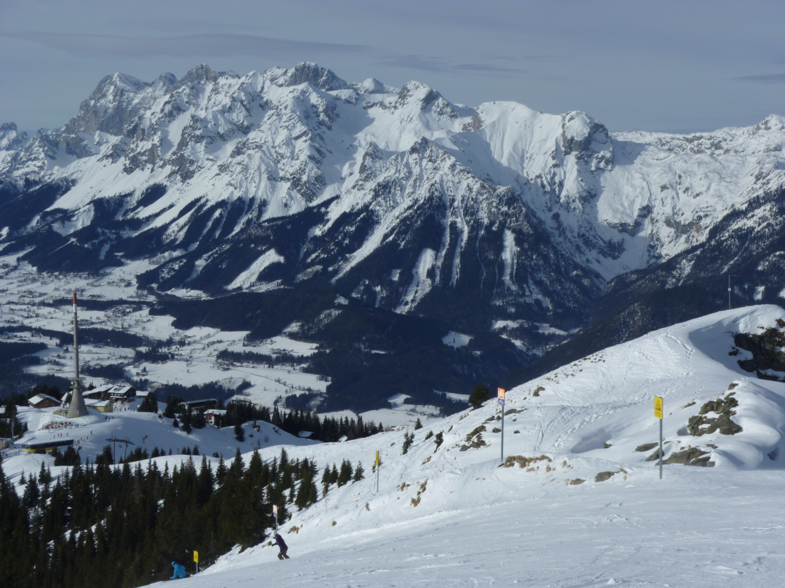 Dachstein panoráma Hauser Kaibling-ról.