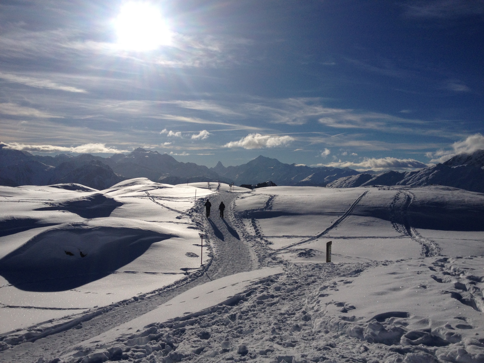 Téli séta Riederalpon - autók nélkül igazi a pihenés!
