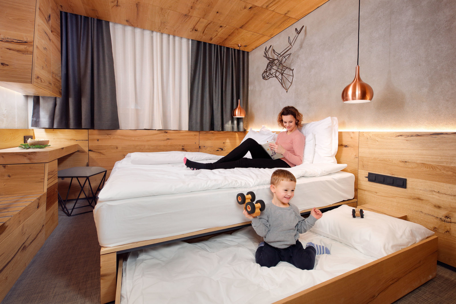 2+1 ágyas, felújított szoba