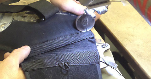 Gerincvédő - gumicsere szorítópántban, szorítópánt javítás és csere