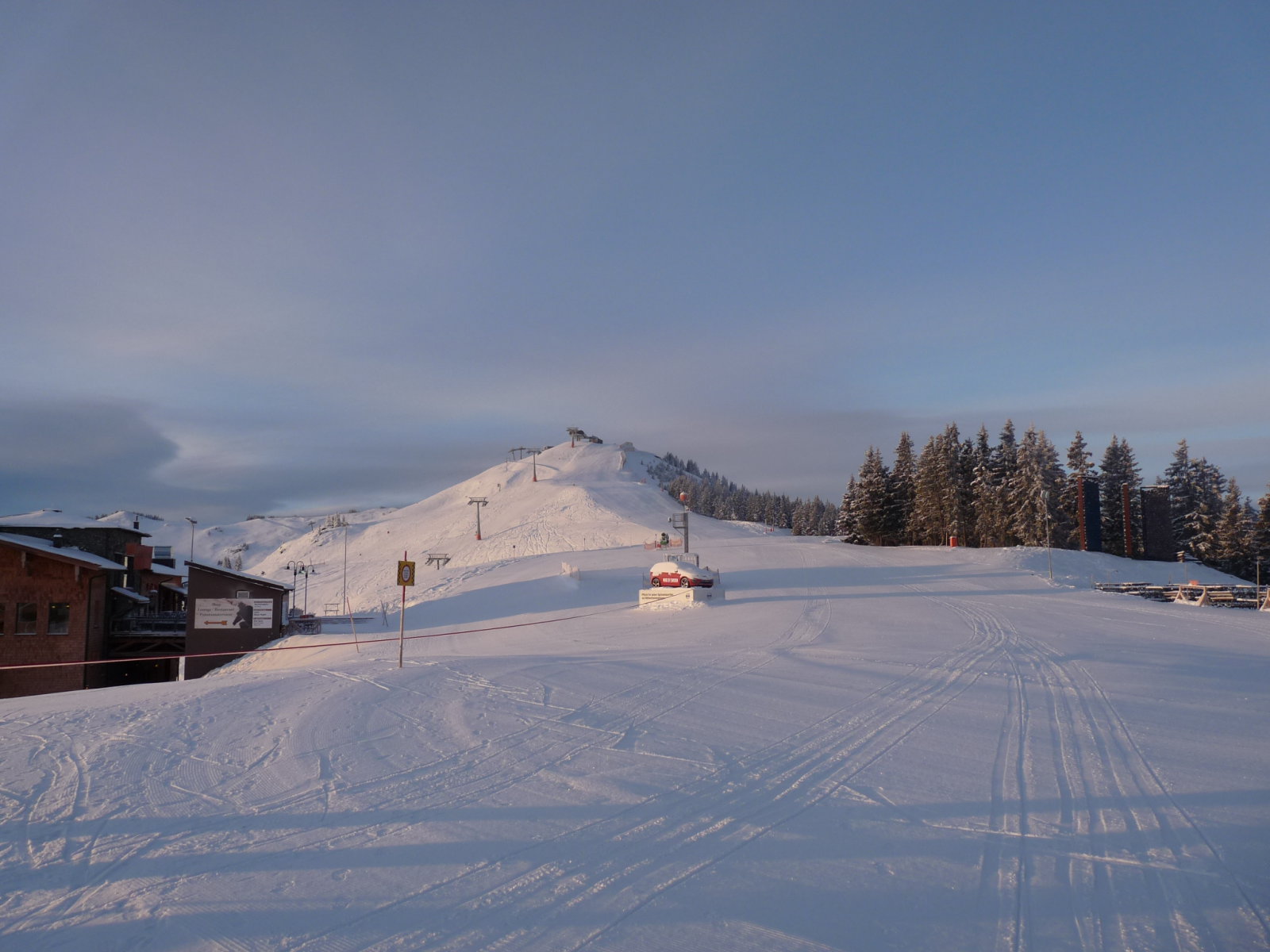 Reggel az Asitzbahn tetején
