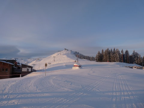 Reggel az Asitzbahn tetején