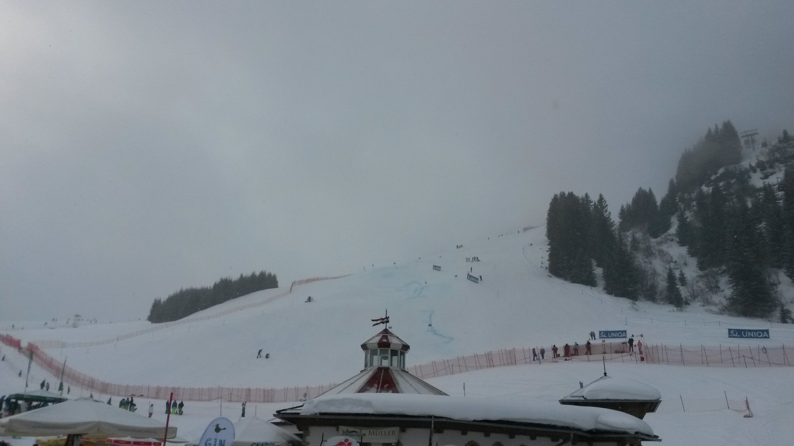 A WC pálya felső szakasza a Zwölferkogelen