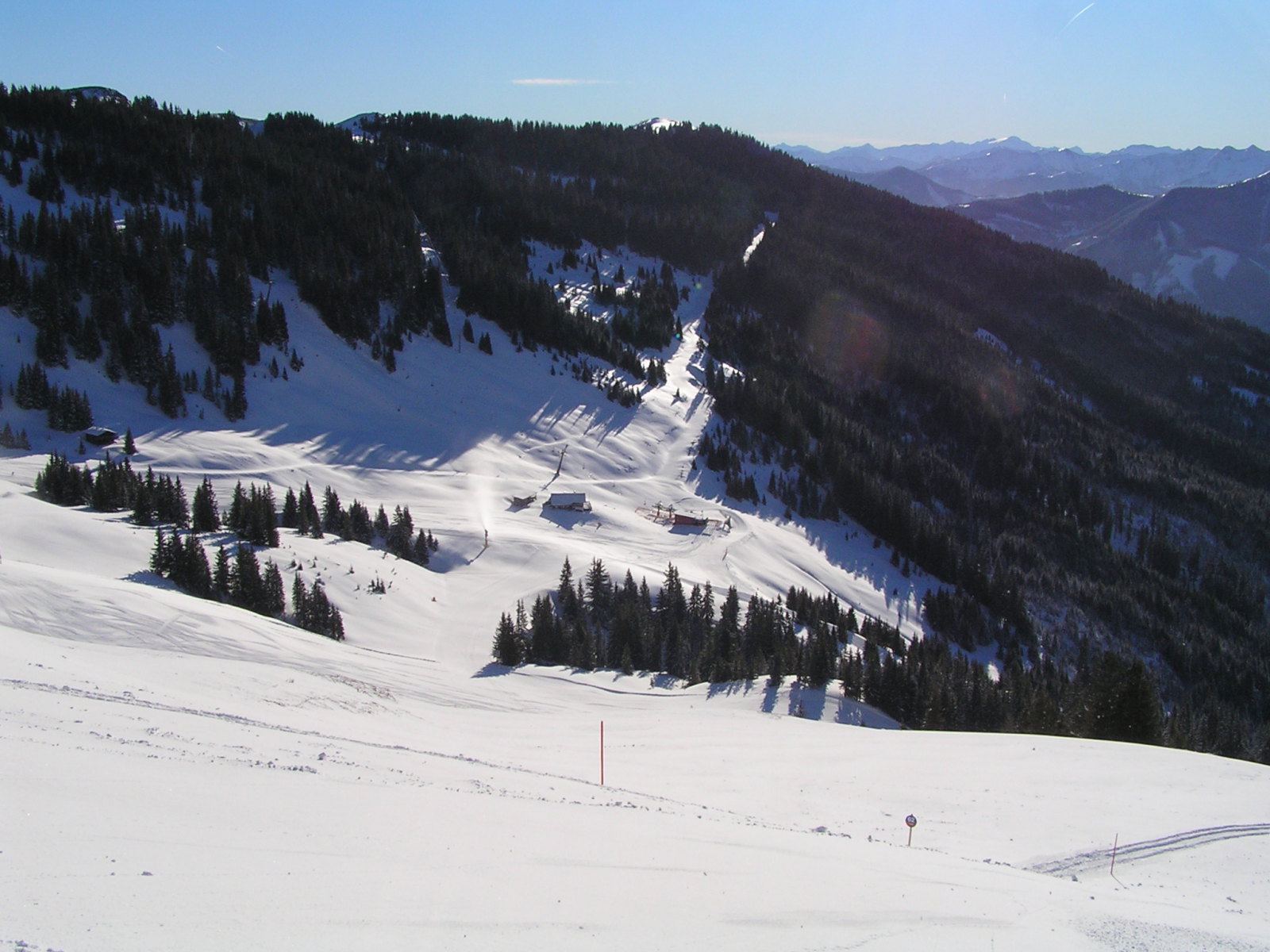 A Polten lift felé vezető pálya