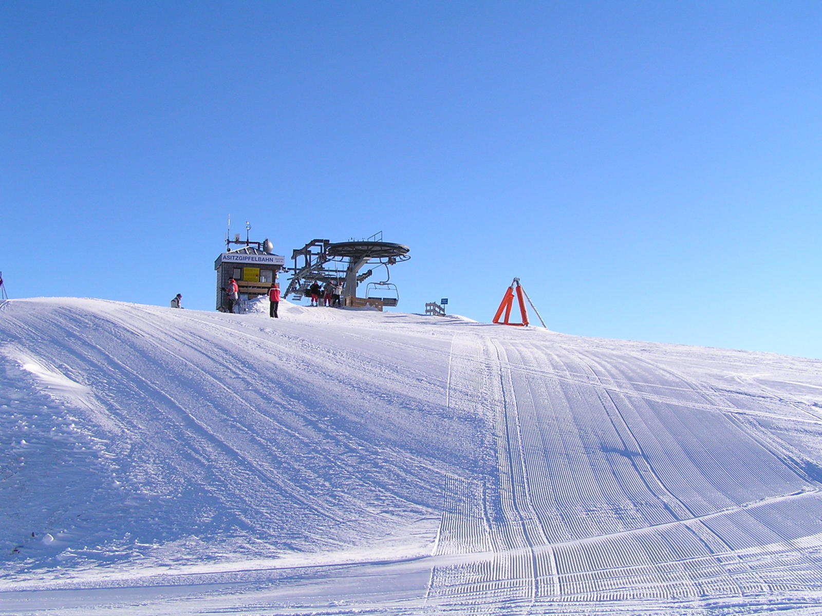 Az Asitz Gipfelbahn felső állomása