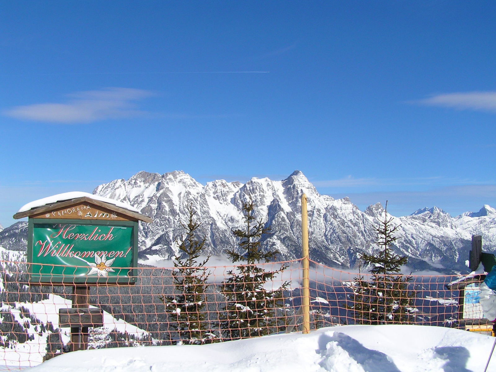 Kilátás a Panorama-Bahn tetejétől