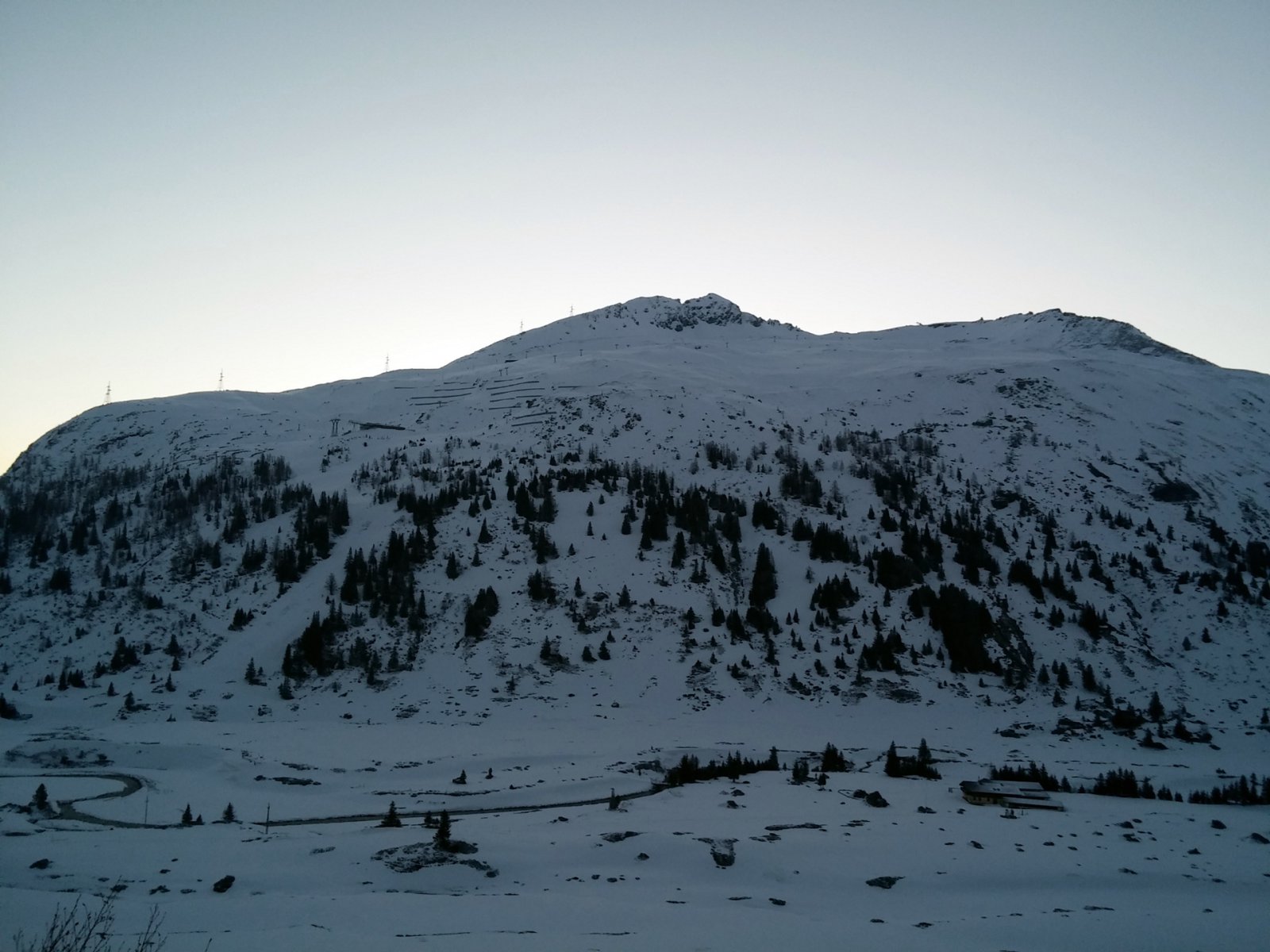 Sportgastein a másik oldalról. Korán volt még.
