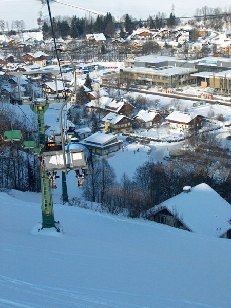 Tunnel lift vége Schladming felett