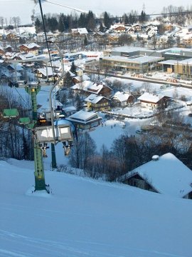Tunnel lift vége Schladming felett