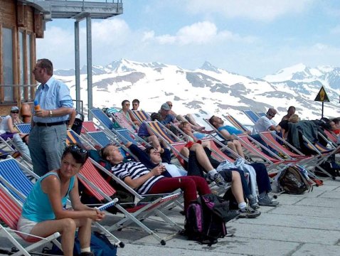 Akár csak egy tengerparton, kicsit hűvös időszakban