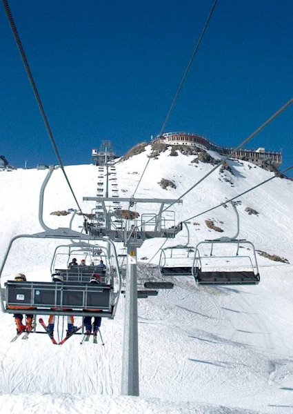 Fenn a kabinos felvonó épülete