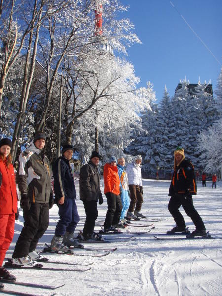 Oktatás a síiskolában az ország legmagasabb pontján, Kékestetőn - Kattints a képre a nagyításhoz
