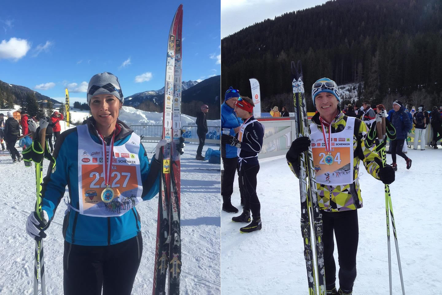 Vasziljevics Erika és Pati Nagy Attila a jól megérdemelt érmekkel