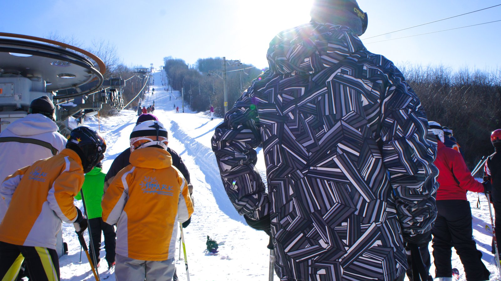 Kilátás az A és B jelzésű liftek beszállójából.