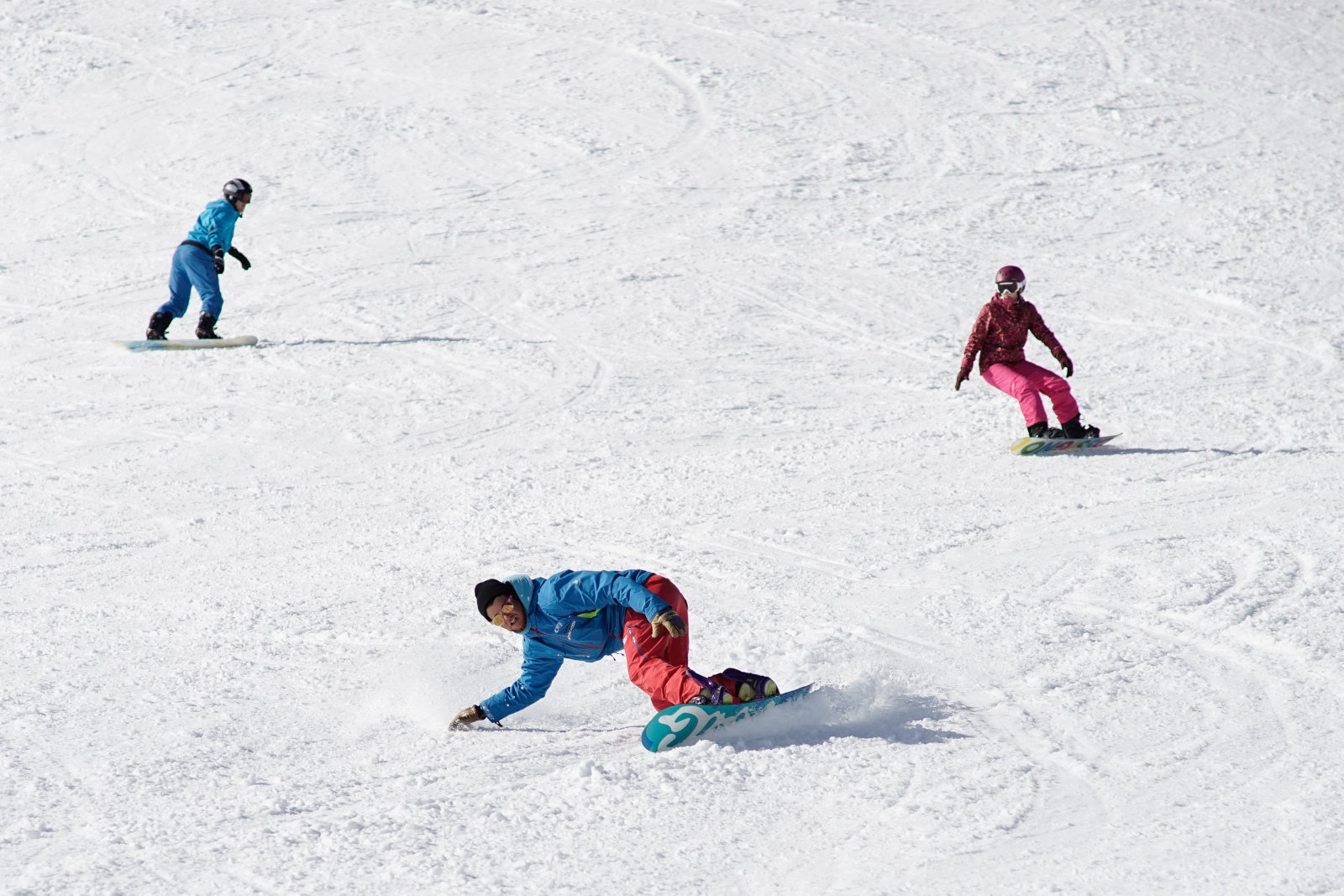 Haladó snowboard csoport