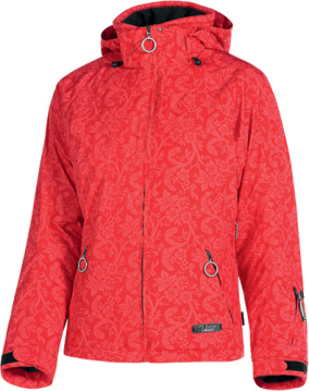 Völkl Flora kabát  Női síkabát. Microfibre anyag. 10 000mm vízállóság, 10 000 g lélegzőképesség. Levehető kapucni. Polár bélésű gallér.