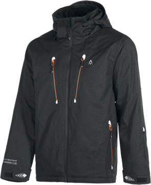 Völkl Tiger 1 kabát  Férfi síkabát. Sensortex Comfort 2X2 anyag. 15 000mm vízállóság, 15 000 g lélegzőképesség. Puha, kényelmes belső anyag. Könyökvédővel.