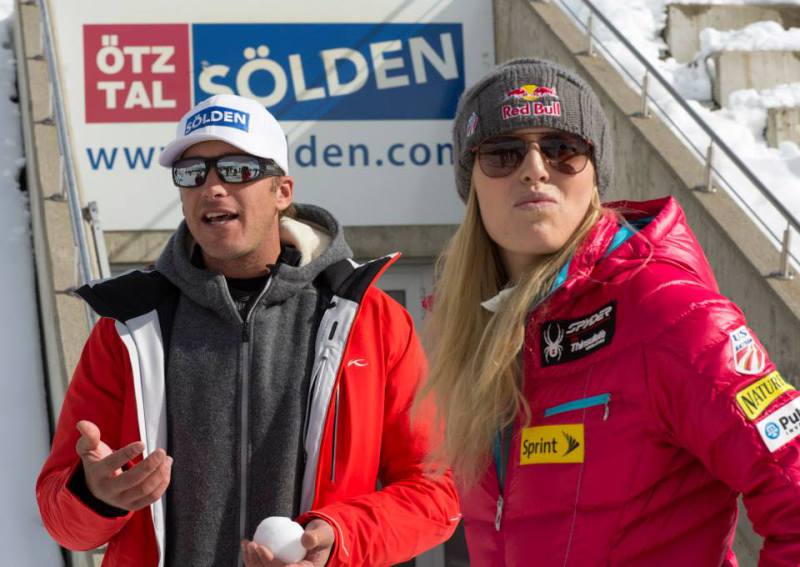 Miller és Vonn (Kép: Sölden / Facebook) 