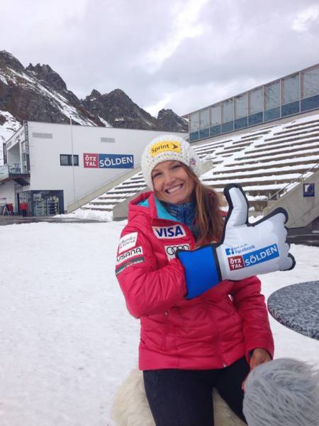 Julia Mancuso (Kép: Sölden / Facebook) 