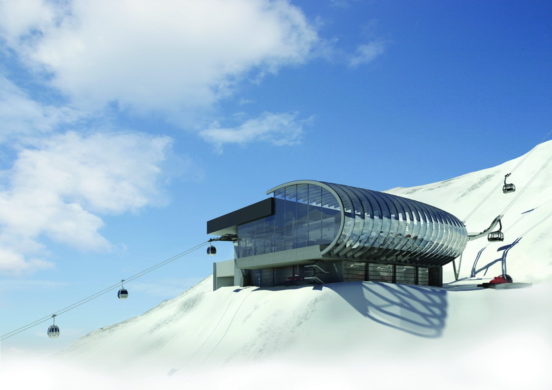 A Söldenben épülő új lift látványterve - Kattints a képre a nagyításhoz