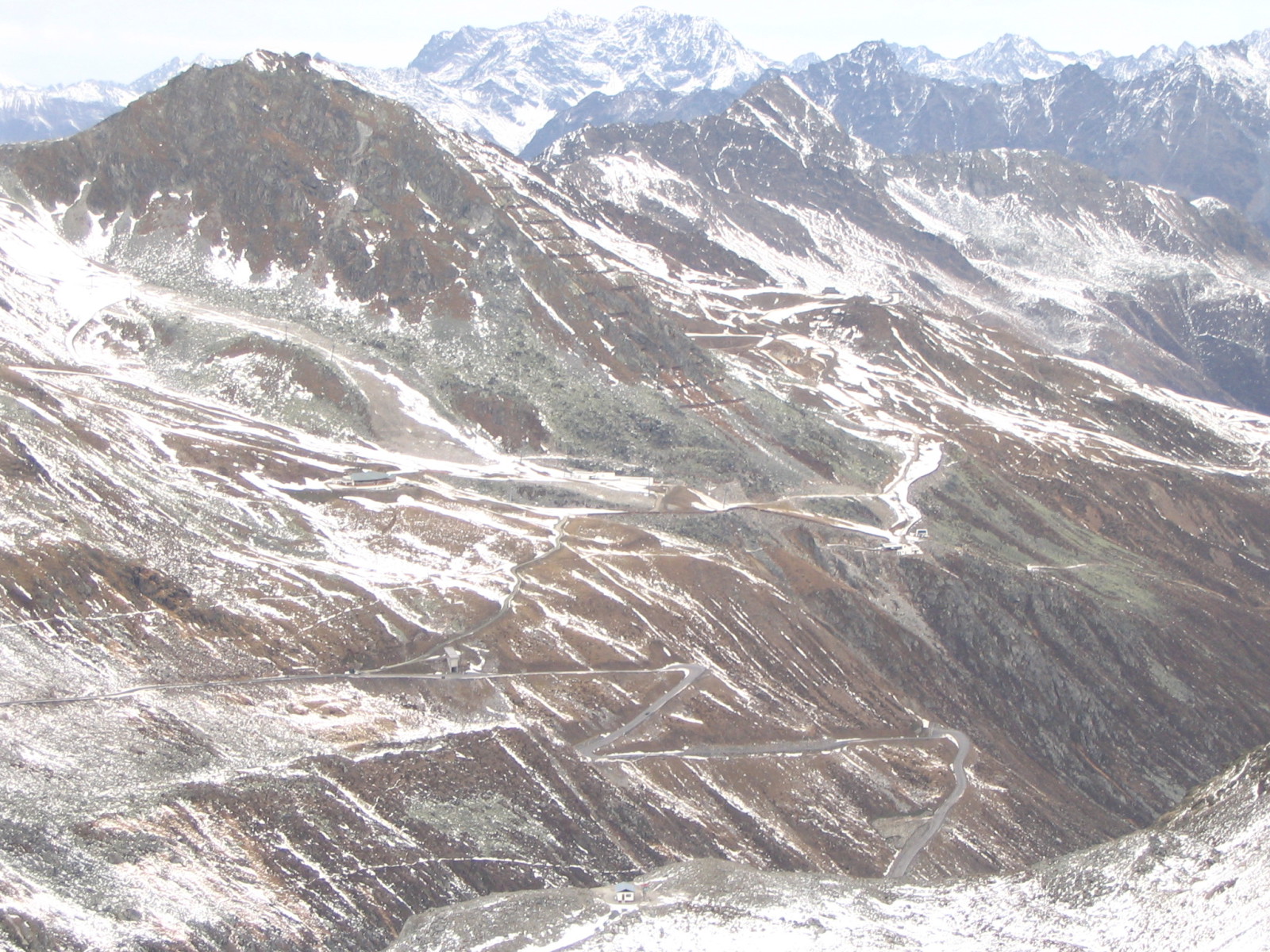 A gleccserhez vezető szerpentin