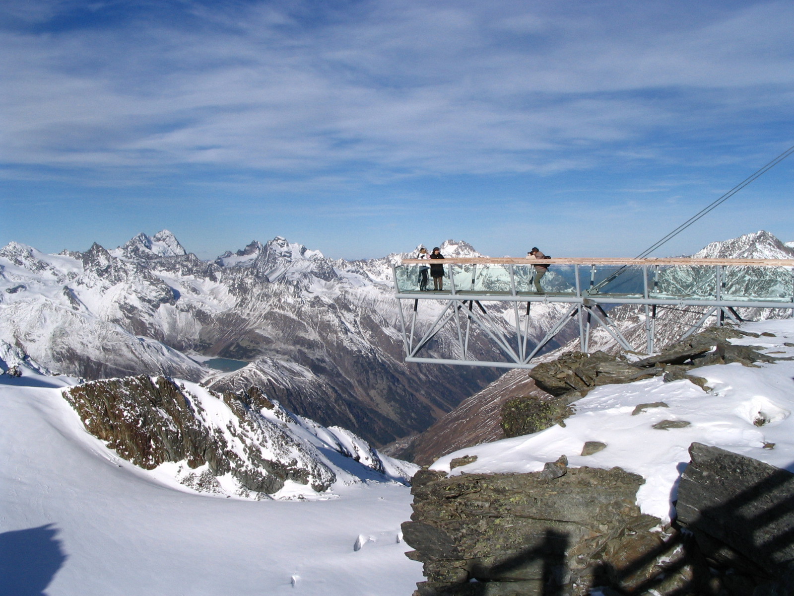 A Tiefenbachsteg 3309 méteren