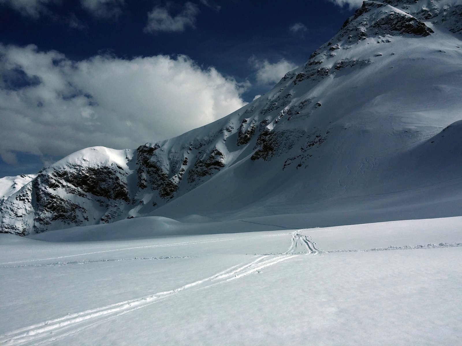 Lecsúszás közben ismét a platón.