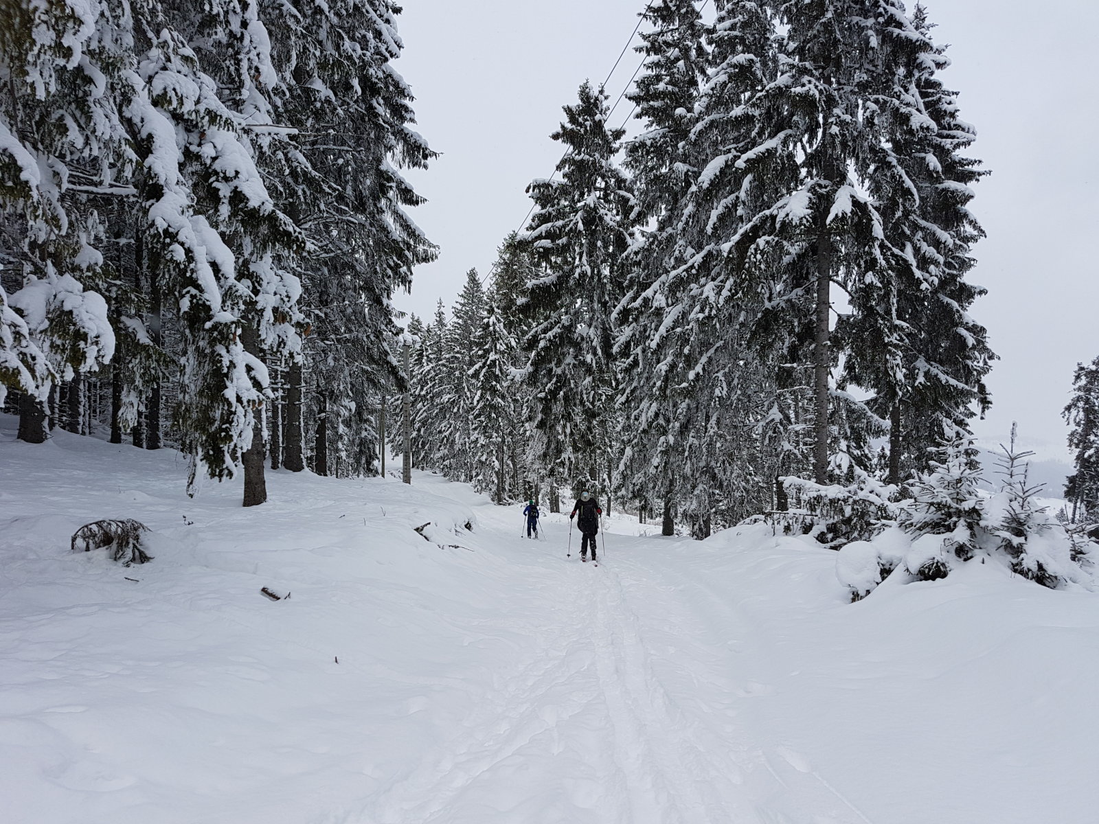 Egy út vezet fel a menedékházhoz