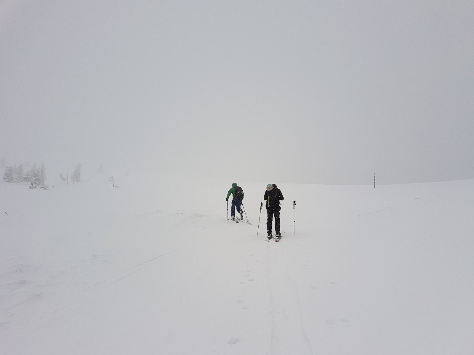 A gerincre kiérve feltámadt a szél