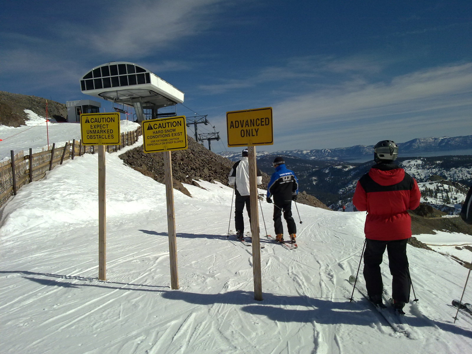 pályajelölés Squaw Valley-ben