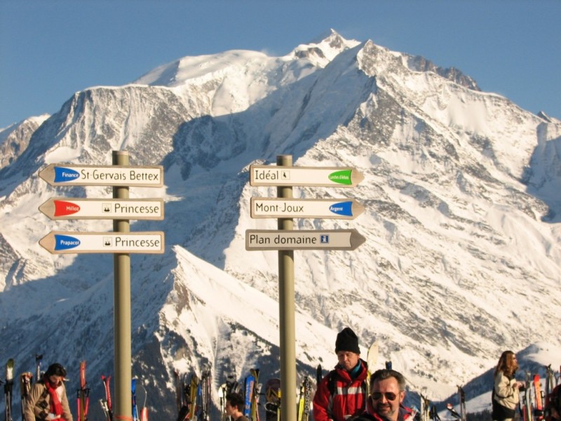 Panoráma a Mt. d'Arbois-ról