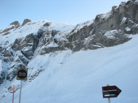 Megeve legszélső pályája