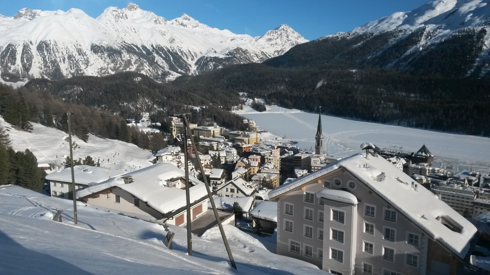 St. Moritz Dorf látkép