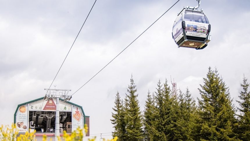 Az új „Bürgeralpe-Express” kabinos felvonó Mariazellen | © buergeralpe.at