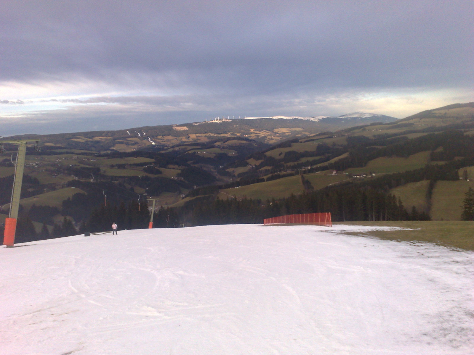 a nagy felvonó tetejéről