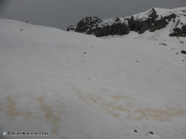 Szaharai homok rakódott le az osztrák hegyekben - fotó: Daniel Kleinlercher - Kattints a képre a nagyításhoz