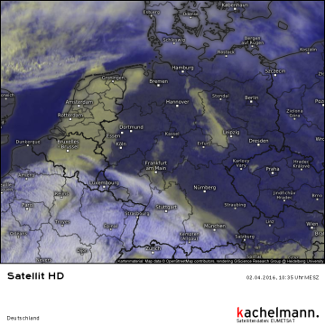 Már Skandináviát is elérte - fotó: Kachelmann