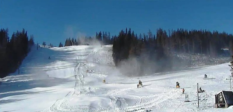 Csorba-tó, az első megnyíló szlovák pálya a hét eleji állapotban