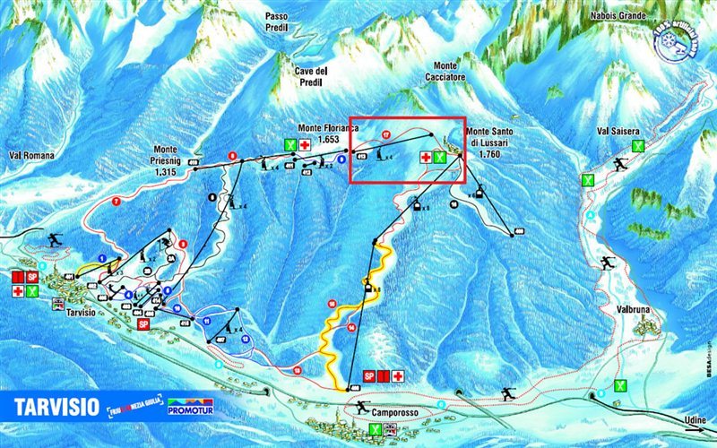 Az új lift helye a térképen - Kattints a képre a nagyításhoz