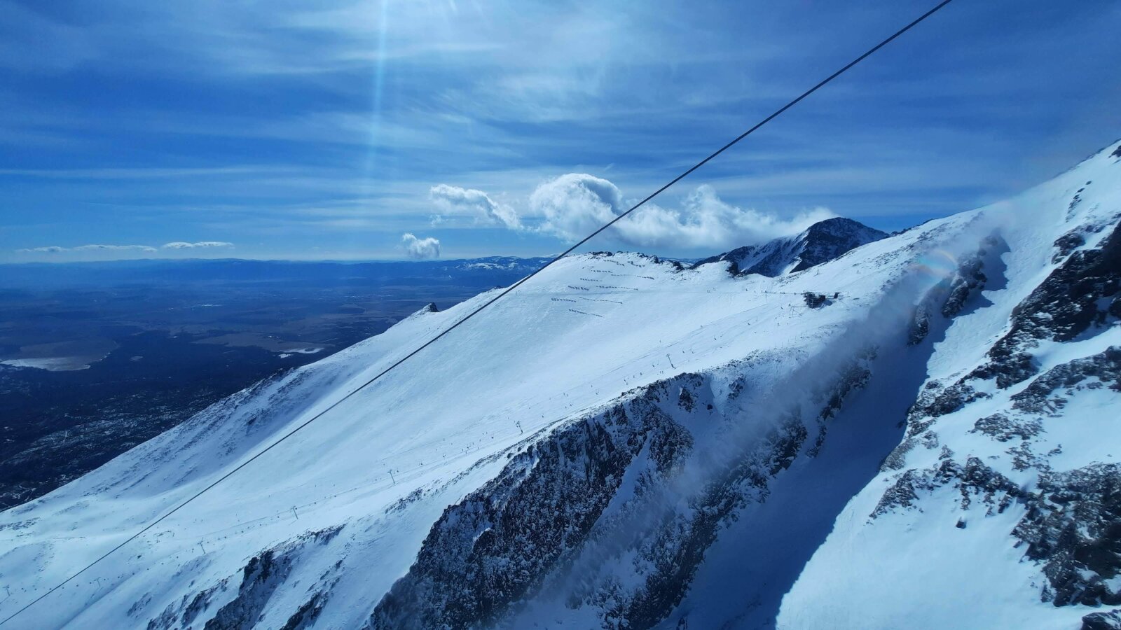 A nyereg látványa a kabinból 