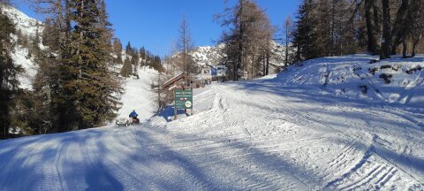 jelöletlen sétaút a Tauplitz Alm platón, Hierzegger hüttével szemben